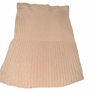 Free Assembly Beige Ribbed Pencil Skirt